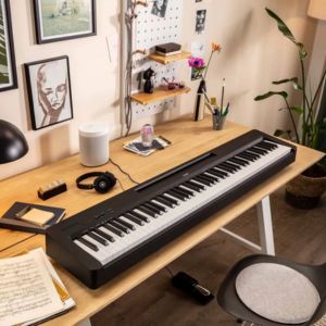 COMBO PIANO DIGITAL YAMAHA P-145 CON ADAPTADOR + BASE K&M