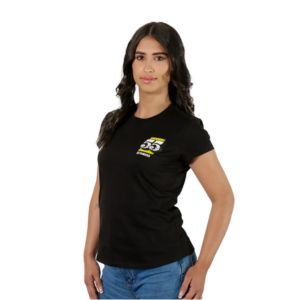 CAMISETA YAMAHA MOTOR SPEED 55 NEGRO FEMENINA