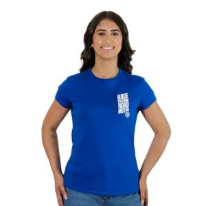 CAMISETA YAMAHA RACE FREEDOM AZUL FEMENINA