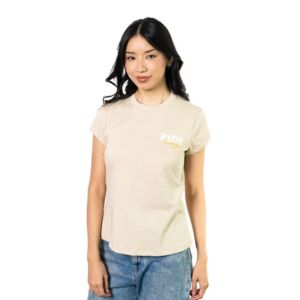 CAMISETA YAMAHA RIDE NOSTALGIA GRIS FEMENINA