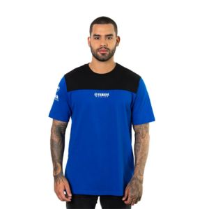 CAMISETA YAMAHA RACING AZUL NEGRO MASCULINA