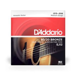 D'ADDARIO EJ12, CUERDAS PARA GUITARRA ACÚSTICA, MEDIUM 13-56