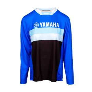 JERSEY YAMAHA FEMENINO NEGRO AZUL Y CIAN